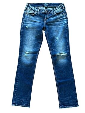 Silver Berkley Straight Jeans
